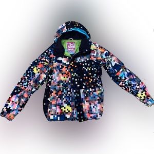COLORFUL BURTON PIXELATED MENS SNOW SPORT JACKET